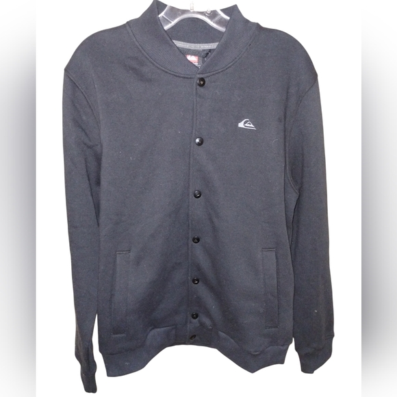 Quicksilver Jacket S Button Up Black Dryflight NWT